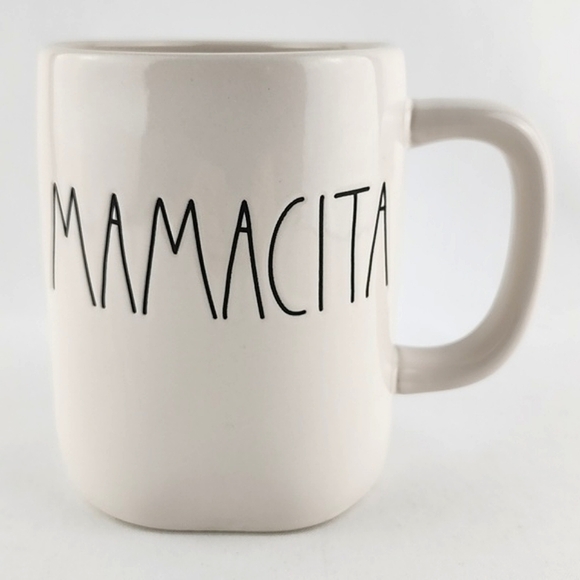 ⭐️2/ $50⭐️  Rae Dunn Artisan Collection White Coffee Tea Mug Mamacita - Picture 1 of 10